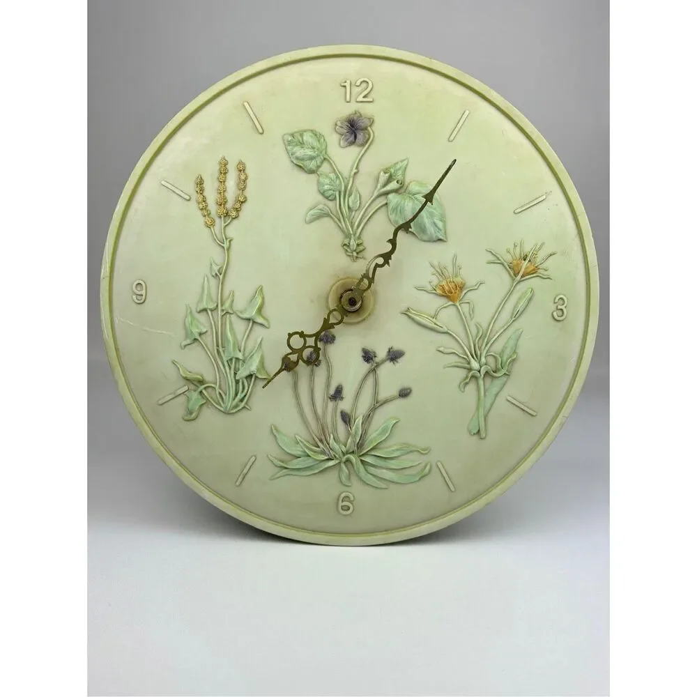 Wild Thyme Home Decor Wall Clock 14.25in W- Working